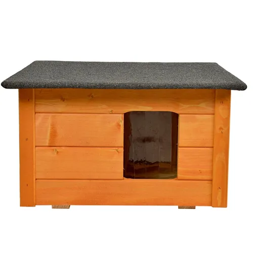 Isoliertes Katzenhaus Outdoor aus Holz - Hochwertige Katzenhütte für Garten oder Terrasse - Hochwertige Hundehütte für Katzen oder kleine Hunde, isoliert und wetterfest – perfekte Rückzugsmöglichkeit für Ihr Haustier bei jedem Wetter.