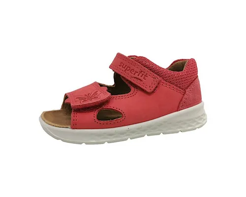 Superfit Lagoon rosa (5500) 21 - Sandalen für Mädchen, ideal für die ersten Schritte. Mit weichem Nubukleder, chromfreiem Lederfutter und optimalem Grip durch Rillenprofil. Nachhaltig dank pflanzlicher Gerbung und Leather Working Group Zertifizierung.