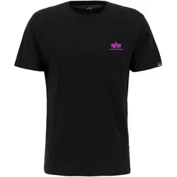 Alpha Industries Basic T-Shirt für Herren mit kleinem Logo - T-Shirt für Herren im Regular Fit, aus hochwertigem Combed Cotton gefertigt und mit einem stilvollen kleinen Logo auf der Brust.