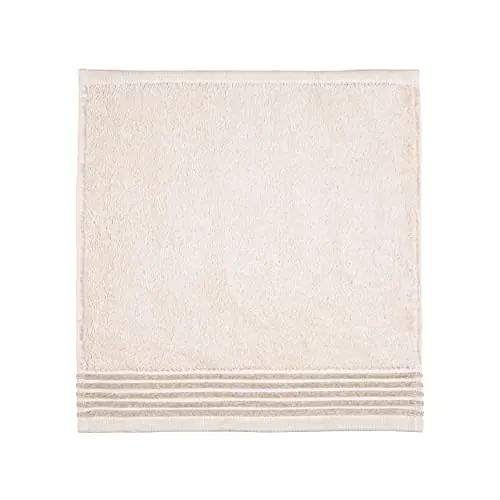 möve Wellness Seiftuch Uni mit Chenillebiesen 30 x 30 cm aus 100 % Baumwolle (Spinair), nature