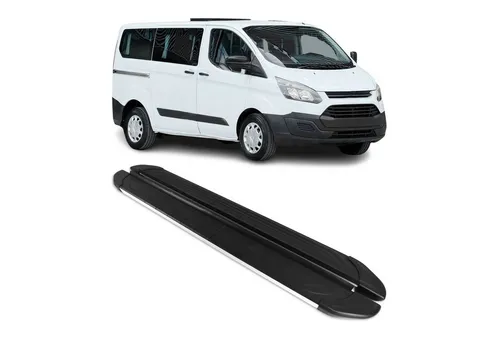 OMAC Kfz-Schmutzfänger Schweller für Ford Transit Custom L1 (2012-2022) – Rutschfest & Robust - Hochwertige Aluminium-Trittbretter für Ford Transit Custom L1. Schützen Sie Ihre Karosserie effektiv und erleichtern Sie das Ein- und Aussteigen dank rutschfestem Design und stabiler Konstruktion.