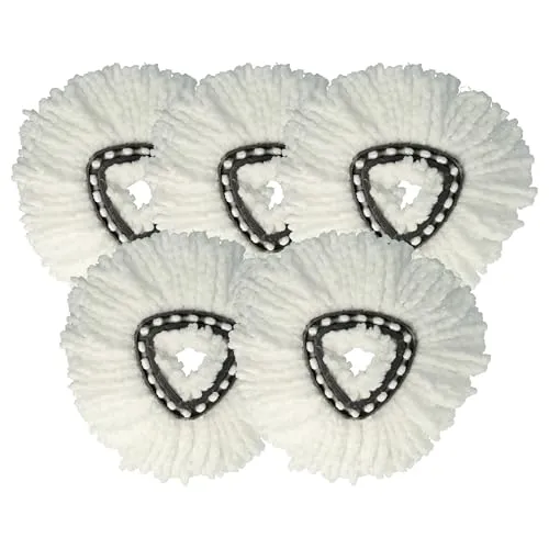 vhbw 5X Wischbezug kompatibel mit Vileda EasyWring & Clean, EasyWring & Clean Turbo Wischmopp