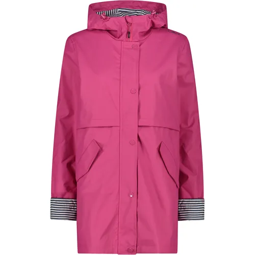 CMP Damen Hoodie Regen Jacke (Größe XXS, pink) von CMP
