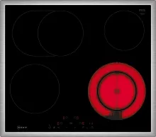 NEFF Elektro-Kochfeld N 70 T16SDF9L0 - 4-Zonen Touch Control Kochfeld in Schwarz, Made in Germany mit Bräterzone und Kindersicherung