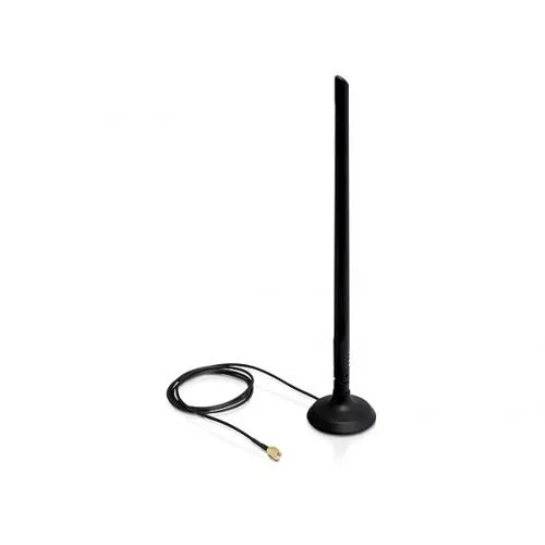 Delock WLAN Antenne SMA mit magn. Standfuß+Kippgelenk 6,5 dBi [bk]