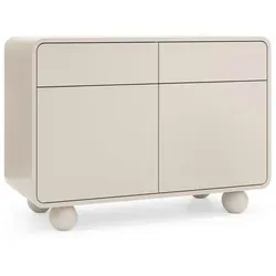 Komodee Sideboard, Kaschmir, Kunststoff, 2 Fächer, 2 Schubladen, 108x75x39 cm, Wohnzimmer, Kommoden & Sideboards, Sideboards