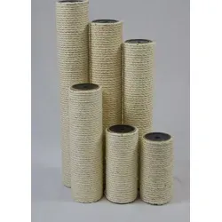 animal-design Sisal Ersatzholme rund Ersatzstamm für Kratzbäume und Katzenbäume Ersatzteil Kratzstamm Säule, Länge:19 cm, Durchmesser:8 cm