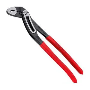 Knipex Alligator 88 01 300 Wasserpumpenzange - 300mm mit 60mm Schlüsselweite - Zangen mit 9-stufiger Rastenverstellung für 30% mehr Greifkapazität. Ideal für kraftsparendes Arbeiten und sicheres Greifen dank spezialgehärteter Zähne.