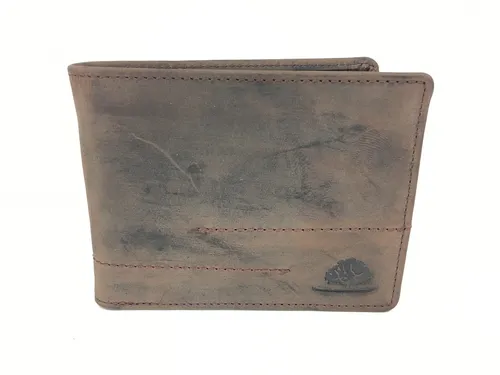 Greenburry Geldbörse Fettleder tobacco braun – Stilvolles Portemonnaie - Elegante Geldbörse aus hochwertigem Fettleder in tobacco braun, bietet viel Platz für Karten und Geldscheine. Ideal für den täglichen Gebrauch.