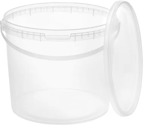BENBOW Putzeimer Eimer mit Deckel 30 20 10 5 3 1 0,5 L Viele Farben Lebensmittelecht, (1-tlg., PZH-, BRC- und DIN-ISO-zertifiziert), für Lebensmittel, Farben, Chemikalien