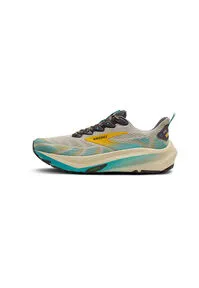 Brooks Ghost Trail Herren Laufschuh - Beige, Größe 12.5 - Laufschuhe für Herren, ideal für Trails, mit atmungsaktivem Mesh-Obermaterial und optimaler Dämpfung für maximalen Komfort beim Laufen.