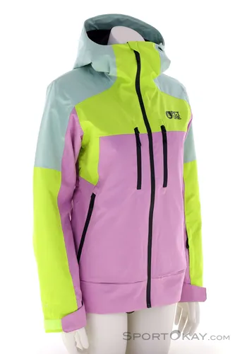 PICTURE EXA Jacke 2025 - orchid acid silt green - S - Funktionsjacke für Frauen mit 20K-Wasserabweisung und atmungsaktiver Isolation. Ideal für Skifahrerinnen und Snowboarderinnen, bietet sie optimalen Komfort und zahlreiche funktionale Features.