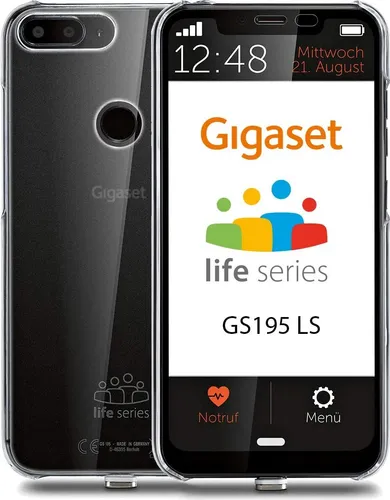 GIGASET GS195 LS Life Series Smartphone - Senioren-Smartphone mit 6,18 Zoll großem Display, einfacher Bedienoberfläche und Notruffunktionen für mehr Sicherheit im Alltag.