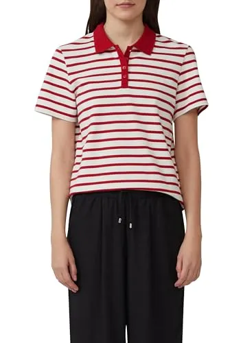 s.Oliver Verkürztes Poloshirt aus Baumwollpiqué