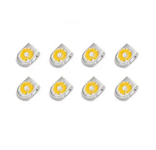 ELANOX Schnürsenkel 4 Stück für 2 Paar Schuhe elastische Schnürsenkel mit Clips, inkl. Enden (Clips) - 8 St. in silber