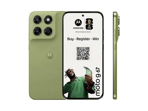 Motorola moto g67 Smartphone – 128 GB, 50 MP Kamera - Entdecke das moto g67 mit 6,78 Zoll Super-HD-Display und 50 MP Kamera für beeindruckende Fotos. Robust, wasserresistent und mit 5G für flüssiges Streaming und Gaming.