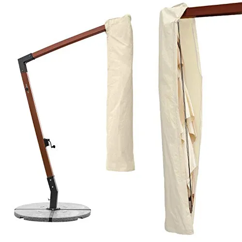 anndora Sonnenschirm-Schutzhülle für eckige Ampelschirme 3 x 3 m - Sonnenschirm-Schutzhülle aus reißfestem, wasserdichtem Polyester schützt Ihren Ampelschirm optimal vor UV-Strahlen und Witterungseinflüssen.