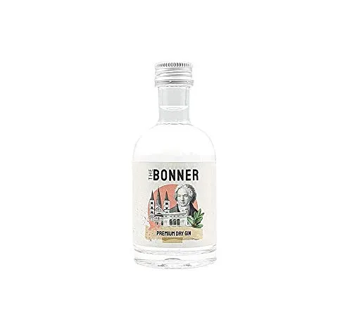 The Bonner MINI Premium Dry Gin 5cl (41% Vol.) - Miniatur Premium Dry Gin aus Beethovens Heimat Bonn - [Enthält Sulfite]