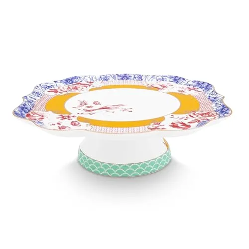 Pip Studio Mini Kuchentablett Royal Multi - 24 x 24 cm - Serviertablett aus hochwertigem Melamin, ideal für stilvolle Anlässe und perfekt für kleine Snacks oder Getränke.