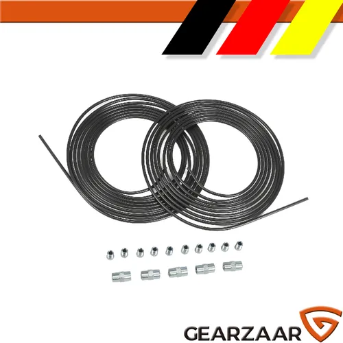 10m Bremsleitung Ø 4,75mm mit 10 Verschraubungen und 5 Verbindern - Bremsschläuche, -leitungen & Anschlüsse: Hochwertige Bremsleitung mit 10m Länge, ideal für zuverlässige Bremsperformance und einfache Installation in verschiedenen Fahrzeugpositionen.