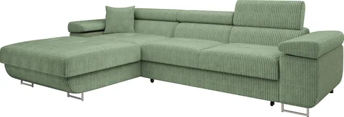 Mirjan24 Ecksofa Torezio Mini Cord mit Schlaffunktion von Mirjan24