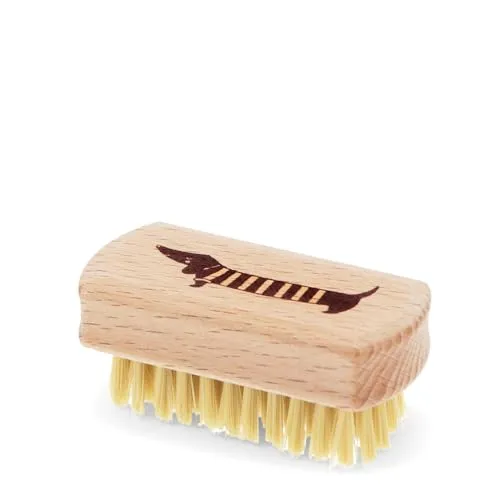 Mini-Nagelbürste aus Holz Sausage Dog Bürste Dackel