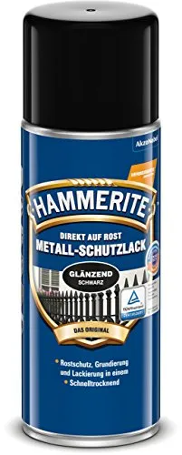 Produktbild Hammerite Metall-Schutzlack glänzend SCHWARZ 400ml Spraydose