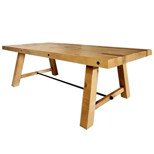 Riess-Ambiente Esstisch FINCA 240cm vintage braun - Esstisch aus recyceltem Massivholz, pflegeleicht und ideal für individuelle Wohnräume. Der Tisch verbindet industriellen Stil mit Nachhaltigkeit und bietet Platz für gesellige Abende.