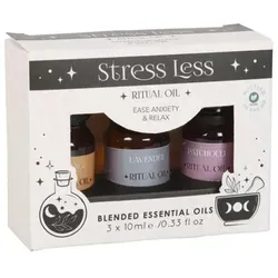 Something Different Duftöl Anti Stress Öl Set Duftöl Geschenkset Orange, Lavendel, Patchouli