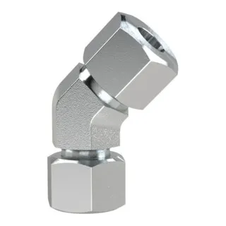 Riegler Einst. 45°-Anschlussverschr. M20x1,5 i., Rohr-AØ 12, Stahl verz.