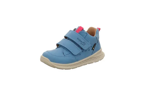 Superfit Baby Mädchen Breeze Gore-Tex Sneaker - HELLBLAU/PINK 8400 - Lauflernschuhe für Mädchen, wasserdicht und atmungsaktiv durch GORE-TEX Membrane, herausnehmbare Einlegesohle aus chromfreiem Leder für besten Komfort.