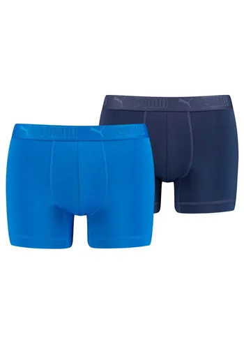 PUMA Boxershorts PUMA MEN SPORT MICROFIBER BOXERS 2P (Packung, 2er Pack) mit Logo-Bund