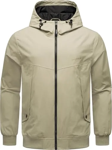 Ragwear Outdoorjacke Tyller - Leichte Übergangsjacke mit Kapuze in grün XXXL - Funktionsjacken, windabweisend und ideal für wechselhaftes Wetter, mit lässigem Schnitt und praktischen Reißverschlusstaschen für zusätzlichen Komfort.
