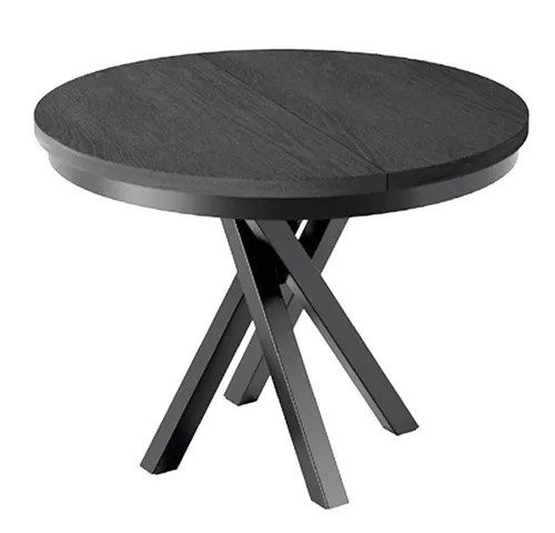 Esszimmer-Tisch MAZARA-161, ausziehbar in Schwarz (90 - 140 cm) - Der MAZARA-161 Esszimmer-Tisch ist ausziehbar von 90 auf 140 cm und ideal für gesellige Runden. Mit pflegeleichter Oberfläche und stabiler Konstruktion passt er perfekt in jedes Zuhause.