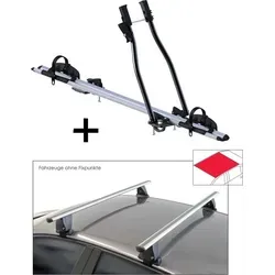 Fahrradträger SAGITTAR + Dachträger VDP Delta für VW Golf VI (2008-2012) - Praktisches Set aus Fahrradträger und Dachträger, ideal für VW Golf VI (5K). Für alle Fahrräder bis 51 mm Reifenbreite, einfache Montage und stabiler Transport auf dem Dach.