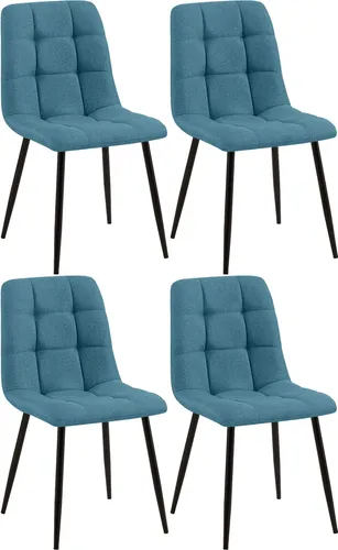 CLP 4er Set Esszimmerstuhl Tilde in blau von CLP