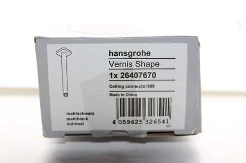 hansgrohe Deckenanschluss Vernis Shape 30cm, Mattschwarz in schwarz von Hansgrohe
