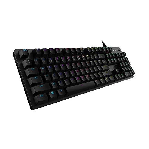 Logitech G512 Gaming-Tastatur mit GX-Blue Switches - Mechanische Gaming-Tastatur mit LIGHTSYNC RGB-Beleuchtung und Aluminium-Gehäuse. Genieße taktile Präzision und personalisiere die Beleuchtung in 16,8 Millionen Farben!