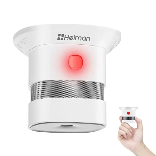 Heiman Mini Rauchmelder – 10 Jahre Batterielaufzeit, Red Dot Design Award