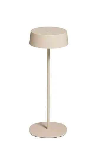 Northpoint Elegante LED Akku Tischleuchte Dimmbar - Kabellos und Höhenverstellbar - Tischlampen mit edlem Metallgehäuse, stufenlos dimmbar und kabellos für bis zu 10 Stunden Leuchtzeit. Ideal für Innen- und Außenbereiche, wetterfest mit IP54 Schutz.