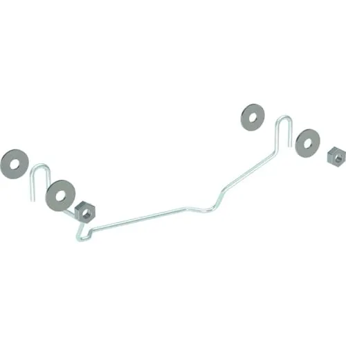 Geberit Befestigungselement für Halbsäulen von Waschtischen - Sets mit Schrauben & Muttern, inklusive 1 Bügel, 2 Muttern und 4 Unterlegscheiben für flexible Gestaltung und hohe Langlebigkeit.