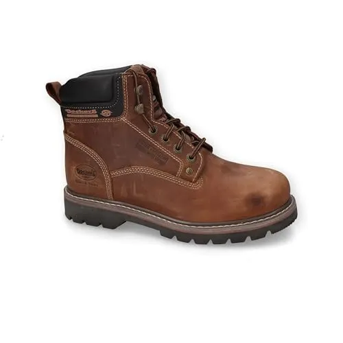 Dockers Stiefelette Leder - Gelb - 48 - Hochwertige Wanderschuhe aus wasserabweisendem Leder, rahmengenäht für Langlebigkeit und festen Stand. Ideal für Abenteuer in unebenem Gelände mit herausnehmbarer Innensohle.