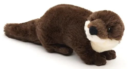 Uni-Toys - Eco-Line - Otter, stehend - 100% recyceltes Material - 25 cm (Länge) - Plüsch-Otter - Plüschtier, Kuscheltier