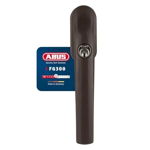 ABUS FG300 B AL0125 abschließbarer Fenstergriff, braun von ABUS