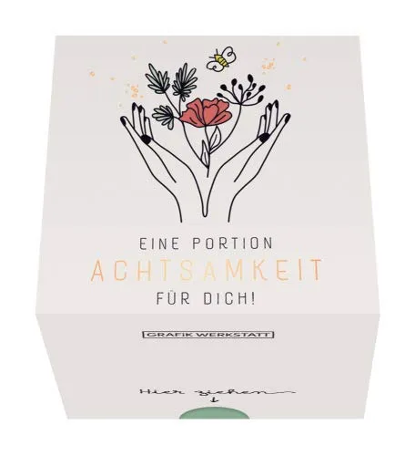 Grafik-Werkstatt Message in a Box | Geschenkidee | 30 Kärtchen zum abreissen | Eine Portion Achtsamkeit