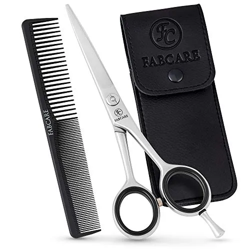 FABCARE Profi Haarschere mit Kamm und Etui von FABCARE