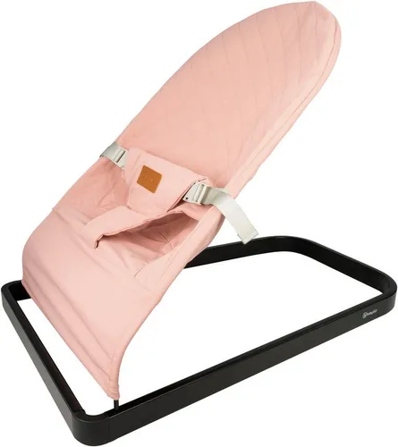 BabyGo Babywippe Comfort rosa - Babywippe für Neugeborene, bietet optimale Stütze für Nacken und Rücken, zusammenklappbar und leicht mit nur 2,35 kg, ideal für unterwegs.