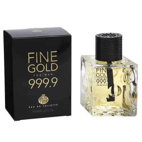 Herren Parfum Real Time – Fine Gold Man 999.9 – Eau de Toilette – 100ml