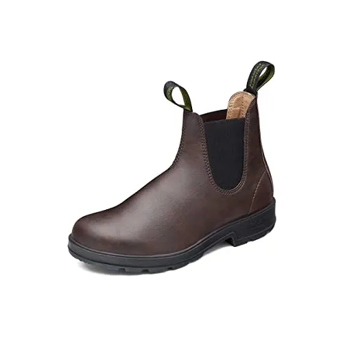 BLUNDSTONE Herren VEGAN Chelsea Boot, braun, 36 EU - Klassische Chelsea Boots aus Mikrofaser, wasserabweisend und atmungsaktiv für optimalen Tragekomfort.