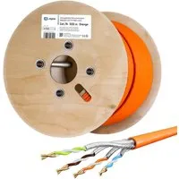 hb-digital CAT 7a Verlegekabel 500m - Netzwerkkabel für höchste Übertragungsraten bis zu 10 Gbit/s, ideal für moderne Netzwerke mit maximaler Frequenz von 1200 MHz und halogenfreiem LSZH-Material für mehr Sicherheit.